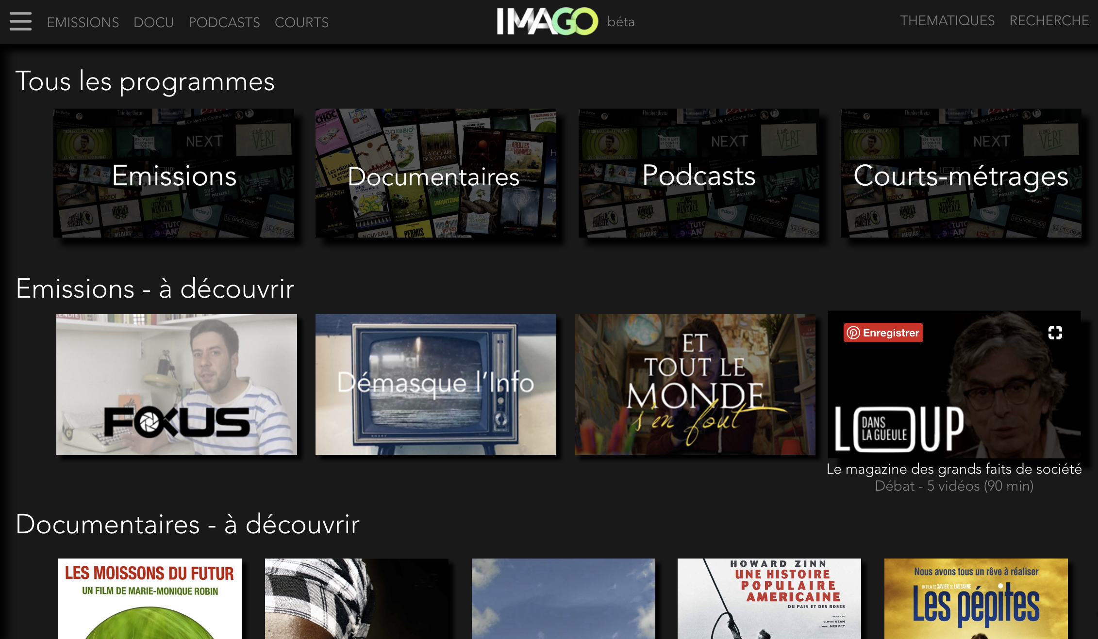 ImagoTV, le netflix gratuit du documentaire engagé et solidaire