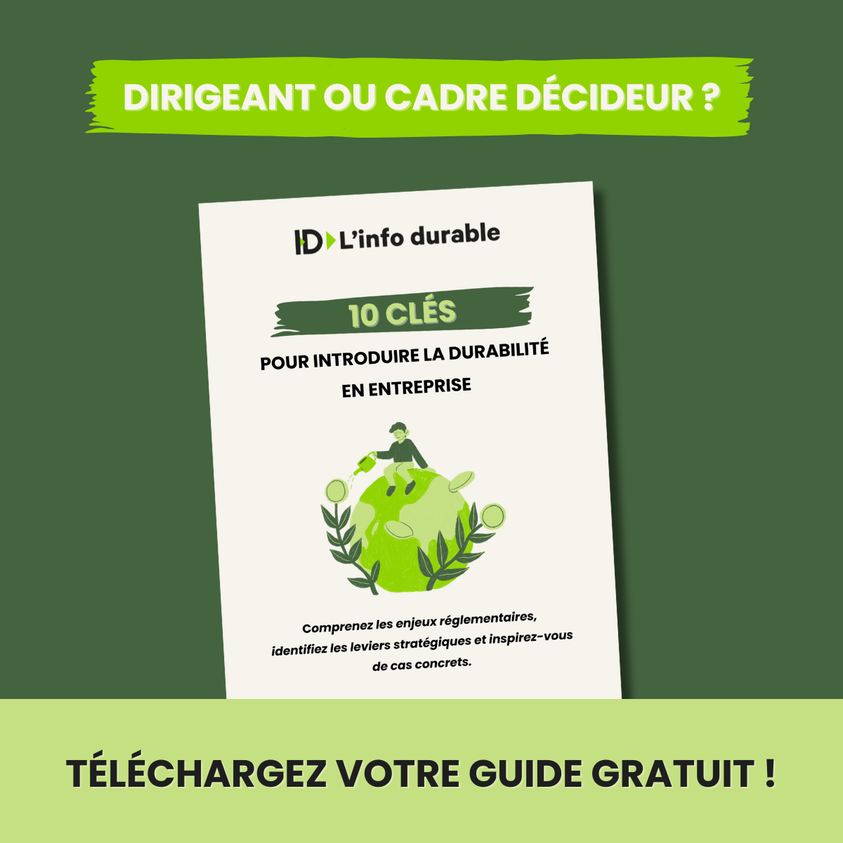 "10 clés pour introduire la durabilité en entreprise"