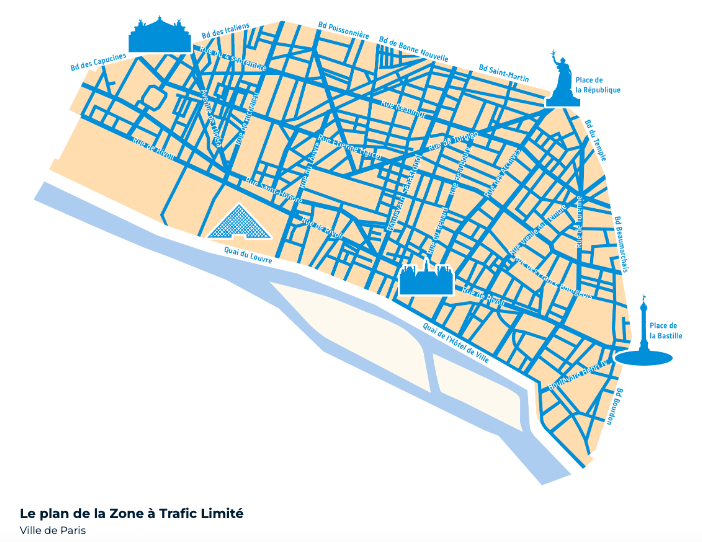 Plan de la Zone à Trafic Limité