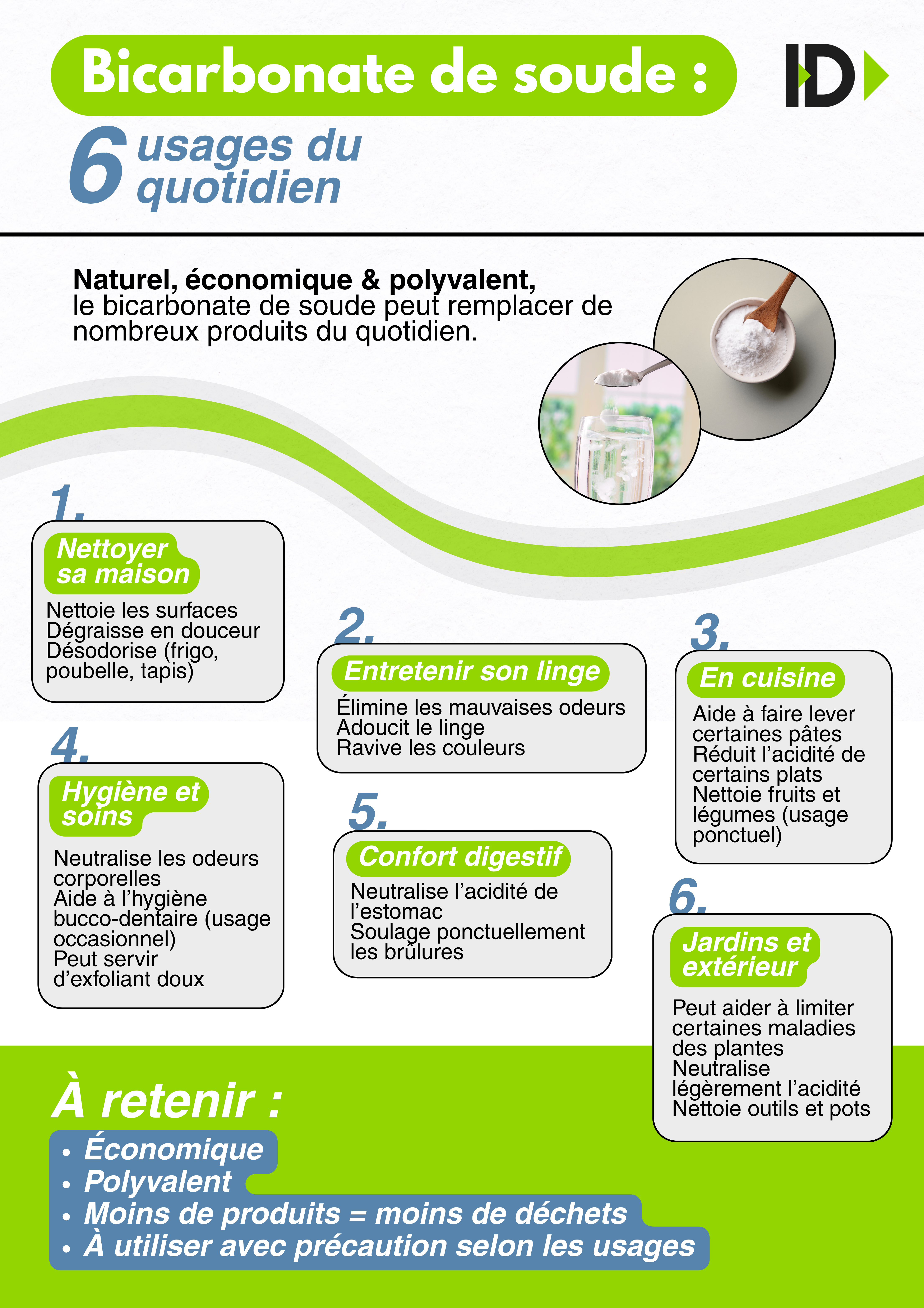 Bicarbonate de soude : 6 usages du quotidien