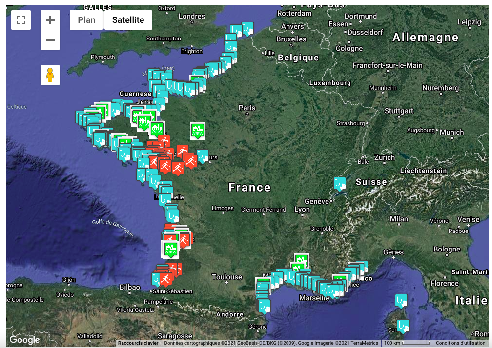 Carte pleine mer