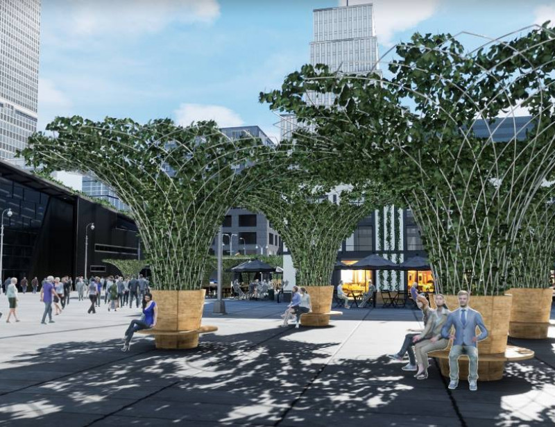 canopée urbaine - canopée mobilier urbain
