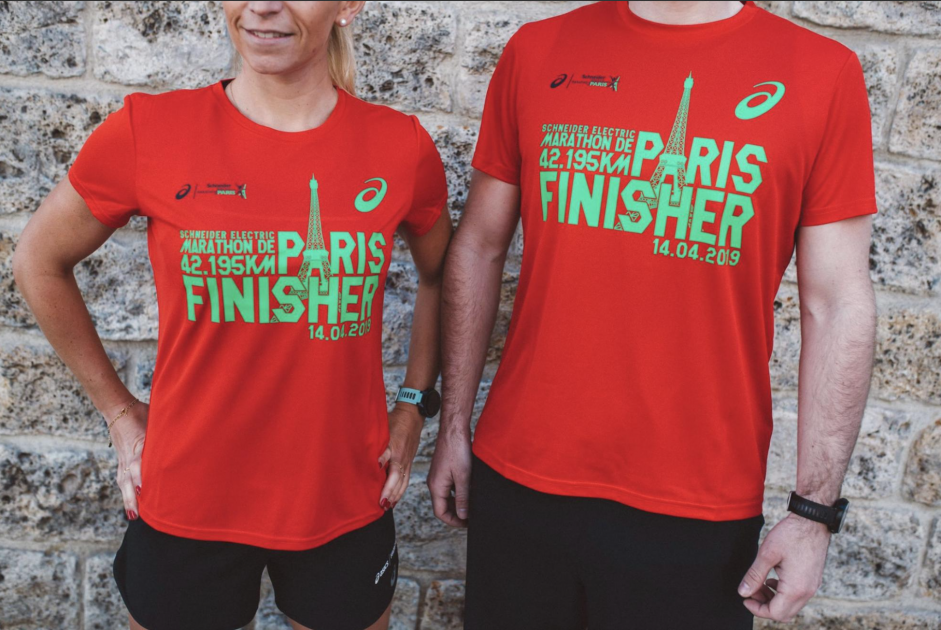 Marathon de Paris des tee shirts en matiere recyclee pour les coureurs