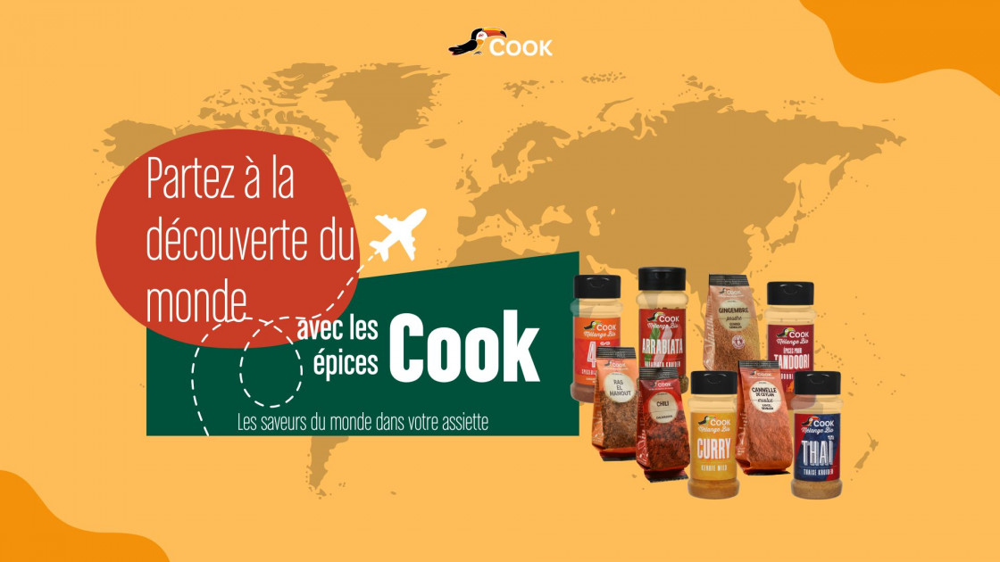 Win a box of organic Cook spices from around the world