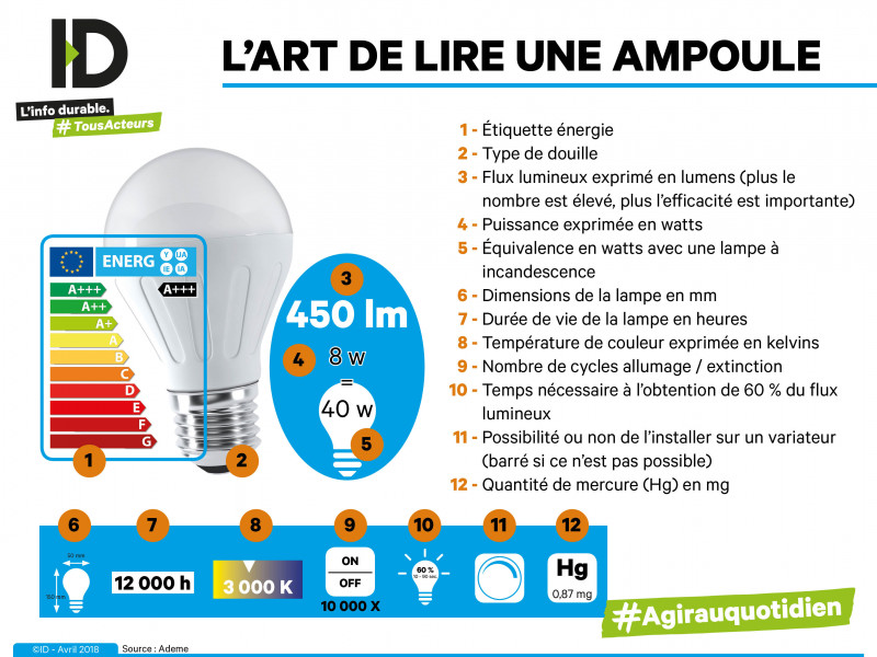 Ampoules LED, LFC ou halogène, comment choisir?